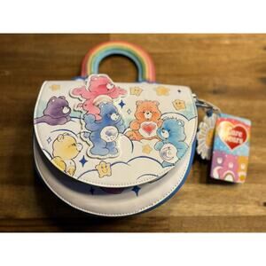 Loungefly Care Bears Rainbow Handle Crossover Crossbody Hard Tag NWT